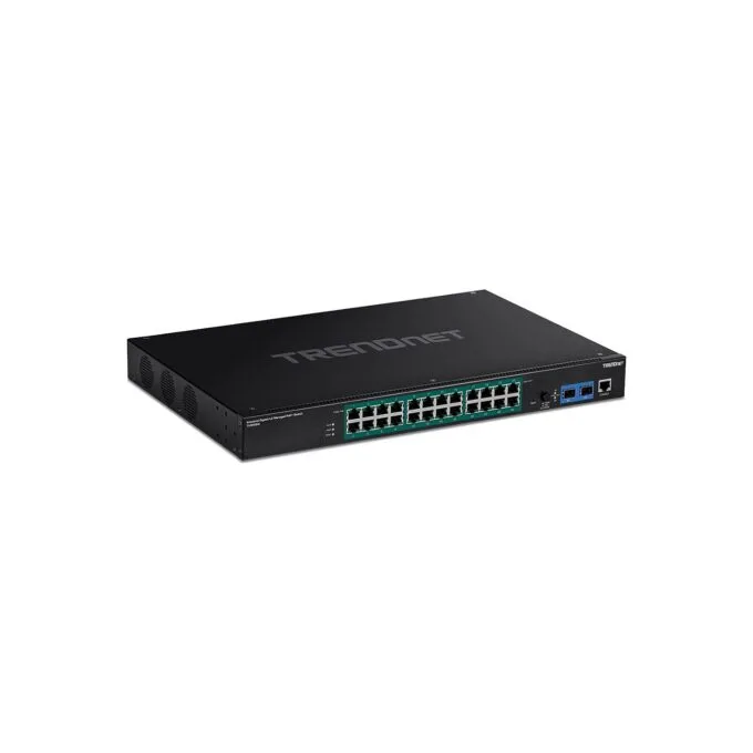 TRENDnet TI-RP262i 26-Port Industrial Rackmount PoE+ Switch Gigabit L2 Managed — image 1