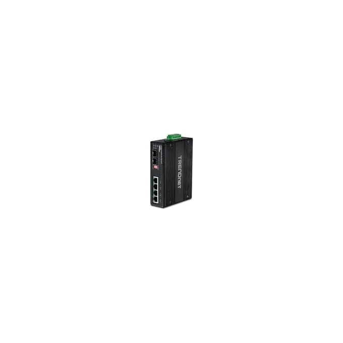 TRENDnet TI-UPG62 6-Port Gigabit Switch Ultra PoE DIN-Rail Industrial — image 2