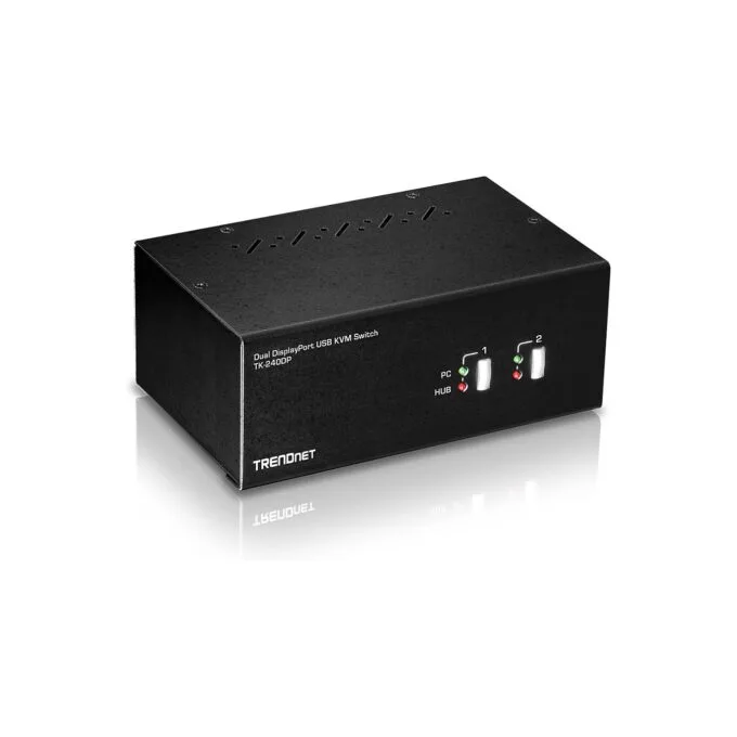 TRENDnet TK-240DP DisplayPort KVM Switch. 2-Port Dual Monitor — image 1