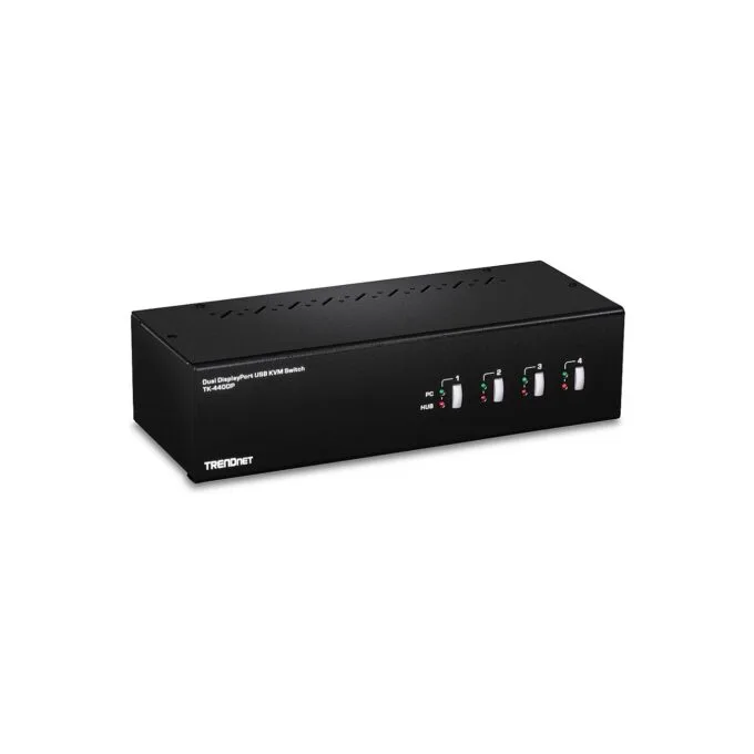 TRENDnet TK-440DP 4-Port Dual Monitor Display Port KVM Switch — image 1