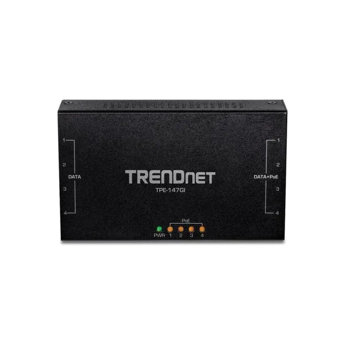 TRENDnet TPE-147GI 65W PoE+ Injektor 4-Port Gigabit — image 4