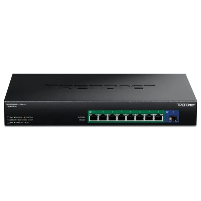 TRENDnet TPE-BG5091 9-Port Switch 480W 2.5G Power PoE++ Switch mit 10G SFP+ — image 2