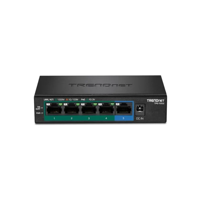 TRENDnet TPE-TG52 5-Port PoE Switch Gigabit PoE+ 32W — image 2