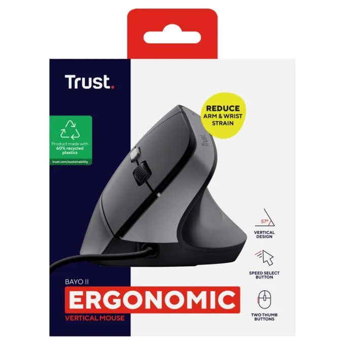 Trust Bayo II Ergonomische Mouse Black — image 11