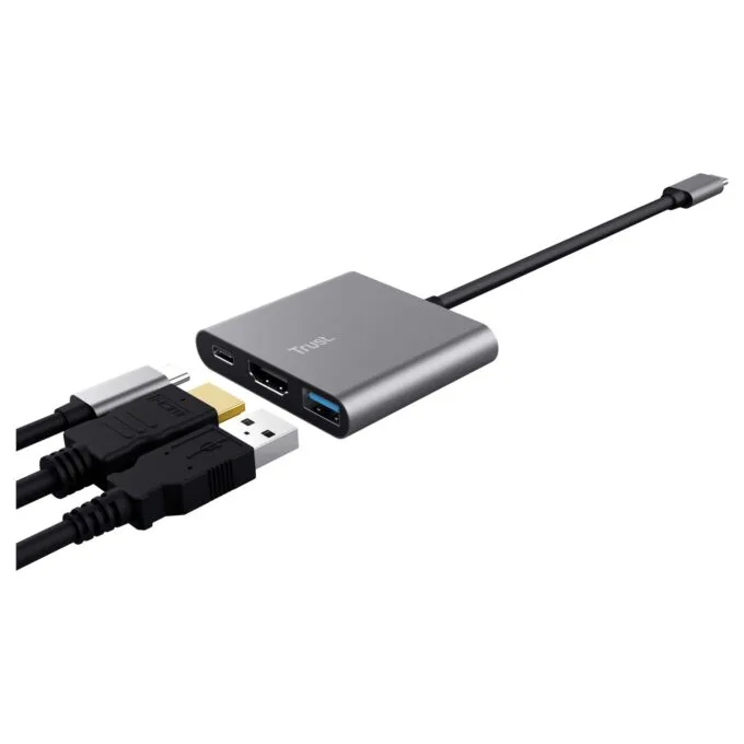 Trust Dalyx 3-in-1 Multiport USB-C Adapter - Dockingstation — image 3
