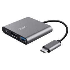 Trust Dalyx 3-in-1 Multiport USB-C Adapter - Dockingstation