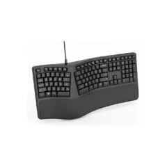 Trust Keyra Ergonomische Multi-Device-Funktastatur - Bluetooth, 2.4 GHz - DE- schwarz