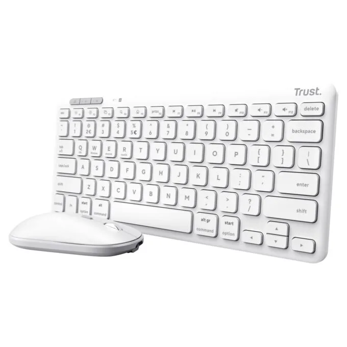 Trust Lyra Wireless Keyboard & Mouse White DE — image 1