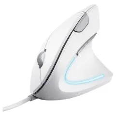 Trust Verto Vertikale ergonomische Maus. Kabelgebunden - Weiß