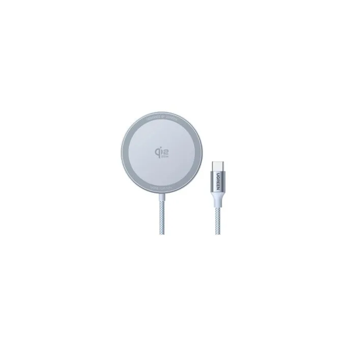 UGREEN W753 MagFlow Magnetic Wireless Charging Pad 25W Qi2 zertifiziert silber — image 1