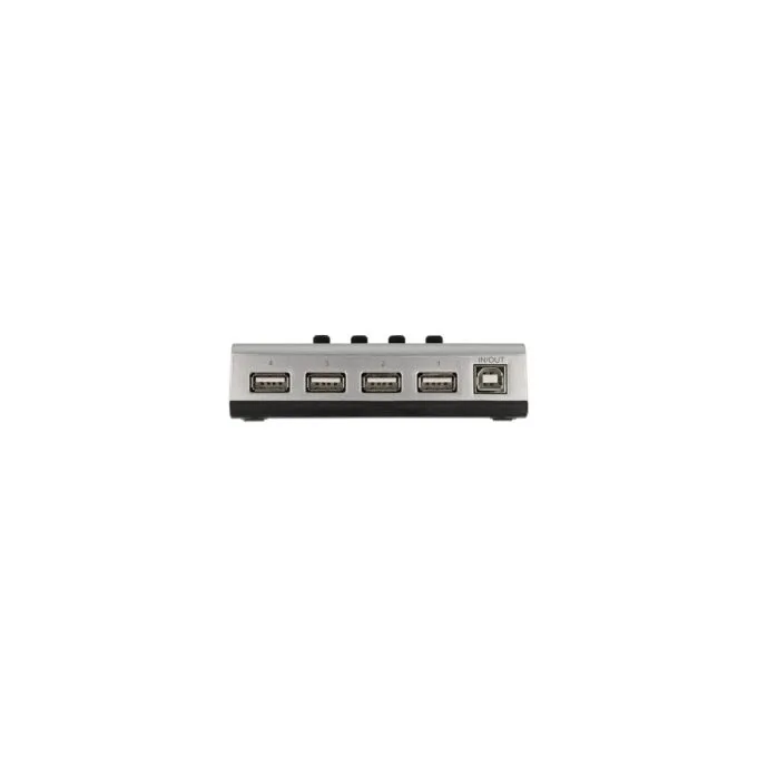 Umschalter USB 2.0 mit 1 x Typ-B Buchse zu 4 x Typ-A Buchse manuell bidirektional — image 3