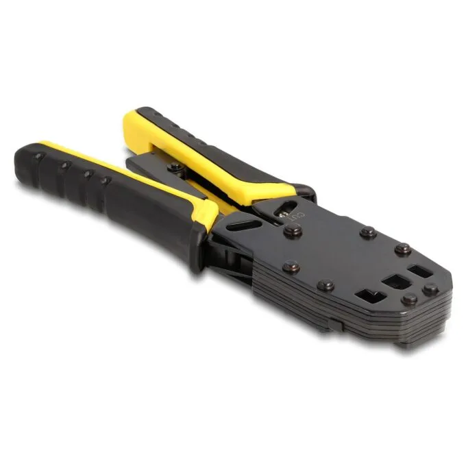 Universelle Crimpzange mit Abisolierer für 10P (RJ50). 8P (RJ45). 6P (RJ12 11). 6P DEC oder 4P Modular Stecker — image 5