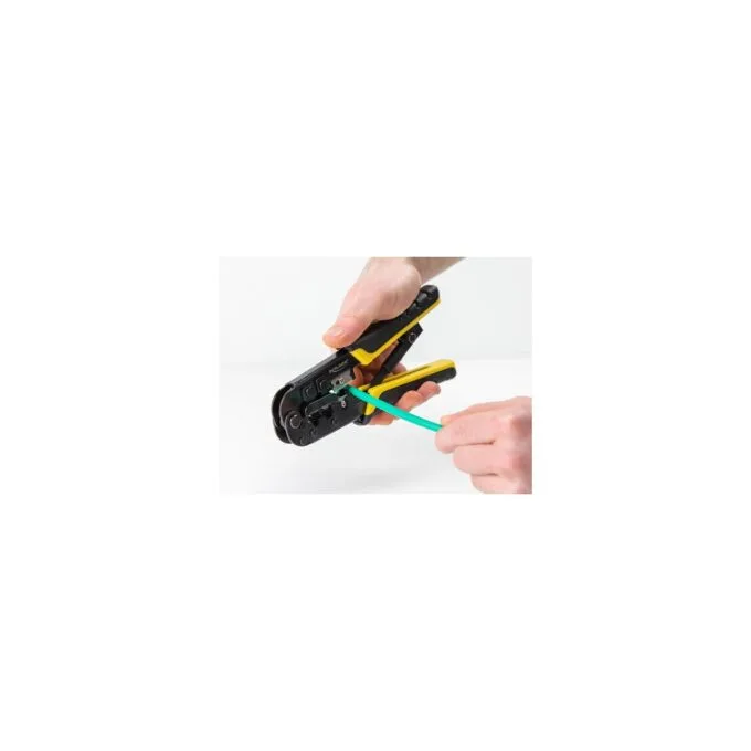 Universelle Crimpzange mit Abisolierer für 8P (RJ45) oder 6P (RJ12 11) Stecker — image 5