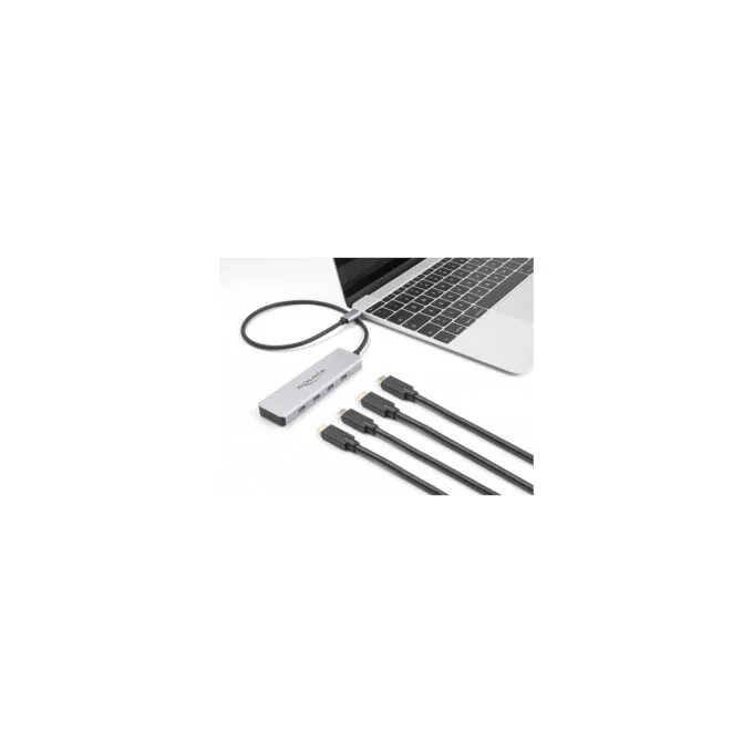 USB 10 Gbps USB Type-CTM Hub mit 4 x USB Type-CTM Buchse mit 35 cm Anschlusskabel — image 1