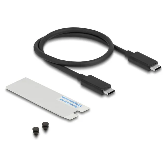 USB 40 Gbps Gehäuse für 1 x M.2 NVMe SSD im Gaming Style mit LED und Lüfter - werkzeugfrei — image 4
