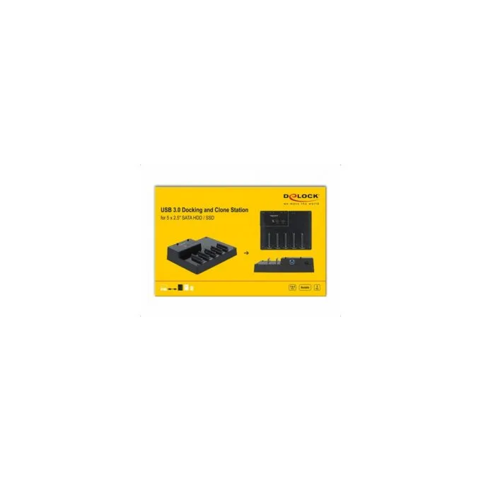 USB 5 Gbps Docking- und Klonstation für 5 x 2.5? SATA HDD SSD — image 5