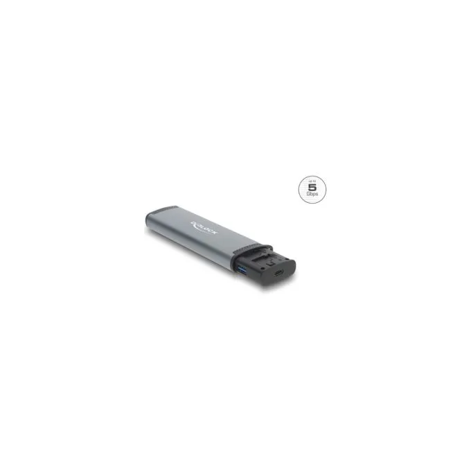 USB 5 Gbps Kartenleser mit SD und Micro SD Slot und Aufbewahrungsfächern für Speicherkarten — image 2