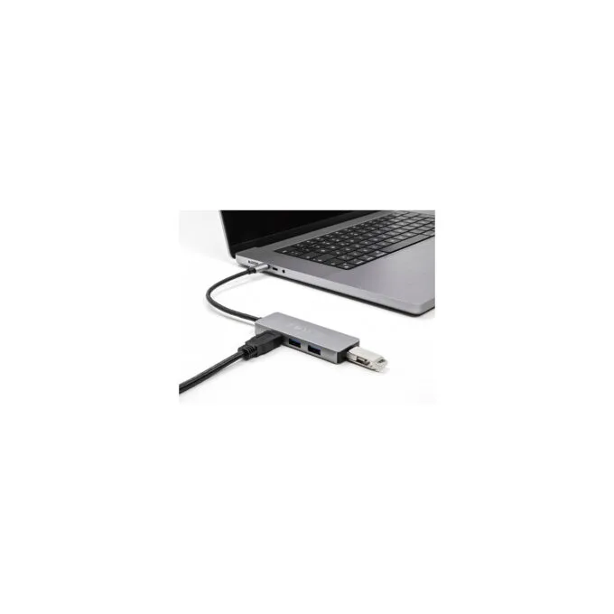 USB-C HUB 4Port DeLOCK 4xUSB3.2 Grey — image 2
