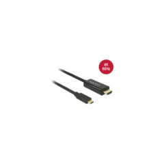 USB C to HDMI Stecker (4K 60Hz) 2 m schwarz Delock