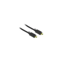 USB-C to USB-C schraubbar 2m Delock Black