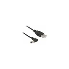 USB DeLock Gleichstomstecker 5.5x2.5mm - USB-A 1.5m black