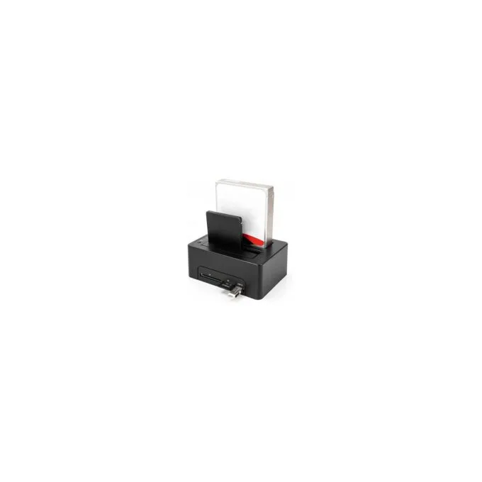 USB Dual Dockingstation für 2 x SATA HDD SSD mit Klon Funktion und Card Reader + zusätzlichem USB Port — image 6