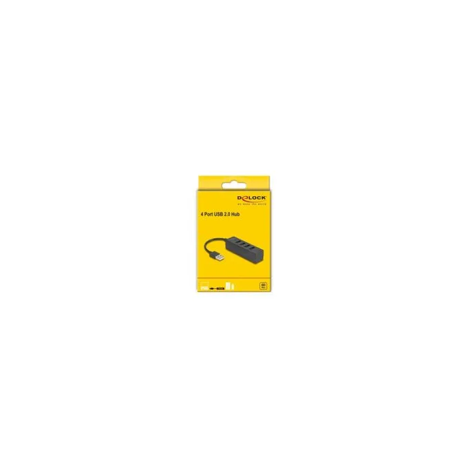 USB Hub 4 Port USB 2.0 mit 4 x USB Typ-A Buchse schwarz — image 2
