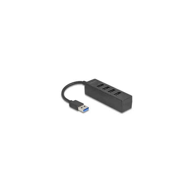 USB Hub 4 Port USB 5 Gbps mit 4 x USB Typ-A Buchse schwarz — image 1