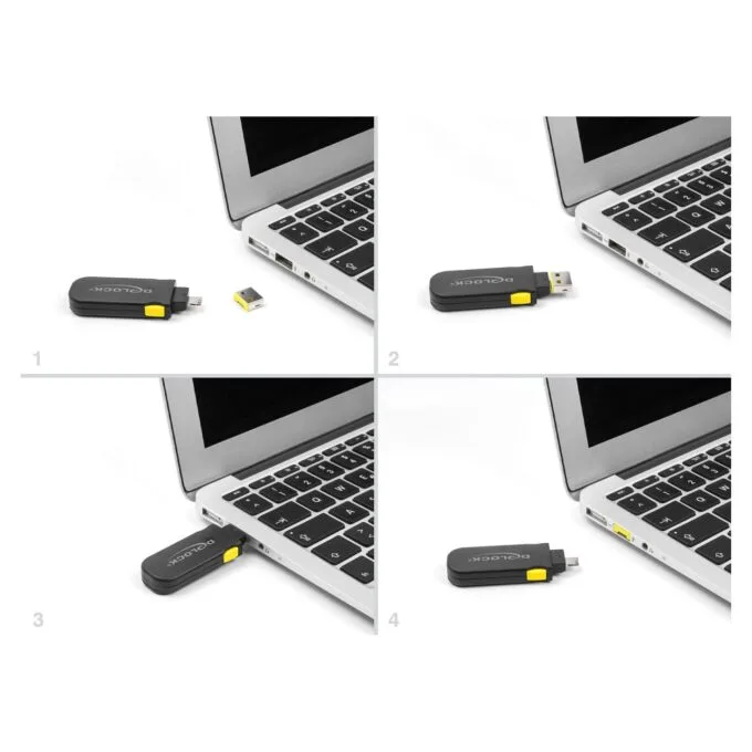 USB Port Blocker Set für USB Typ-A Buchse 4 Stück + Verschlusswerkzeug — image 5