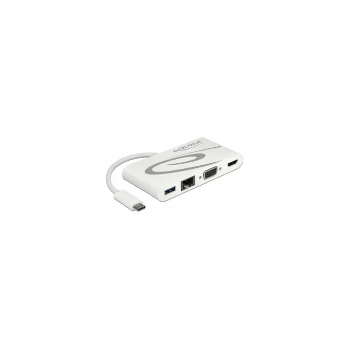 USB Type-CTM 3.1 Dockingstation HDMI 4K 30 Hz + VGA + LAN + USB PD — image 1