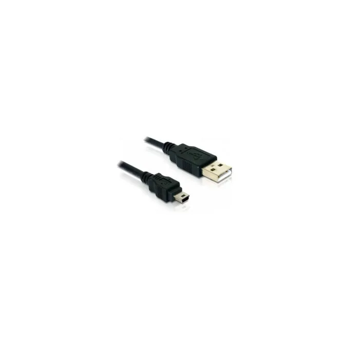 USB2.0 A - B mini (ST-ST) 1.5m DeLOCK Black — image 1