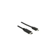 USB2.0 USB Type-C 2.0 Stecker to USB 2.0 Typ Micro-B Stecker 0.5 m schwarz Delock