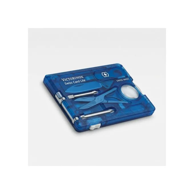 V-0.73 22.T2 Taschenmesser Swiss Card Lite. blau transparent — image 1
