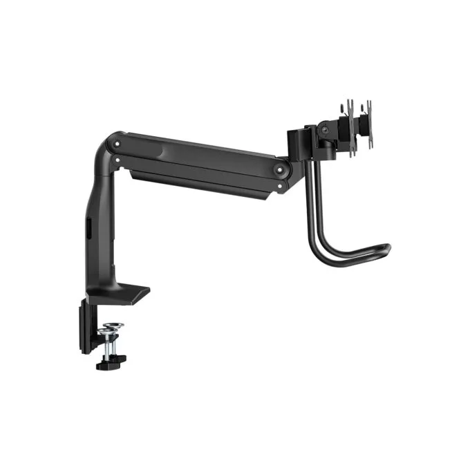 V7 Befestigungskit (Gelenkarm. 2 VESA-Platten. Klammerbasis) - für 2 LCD-Displays - hochbelastbar. Gasfeder - Kunstst... — image 9