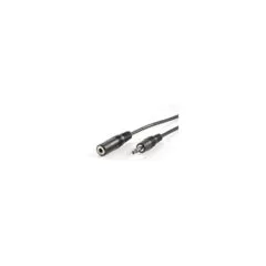 VALUE 3.5mm Verlngerungskabel ST BU. schwarz. 2 m
