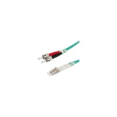 VALUE LWL-Kabel 50 125um OM3 LC ST trkis 0,5m