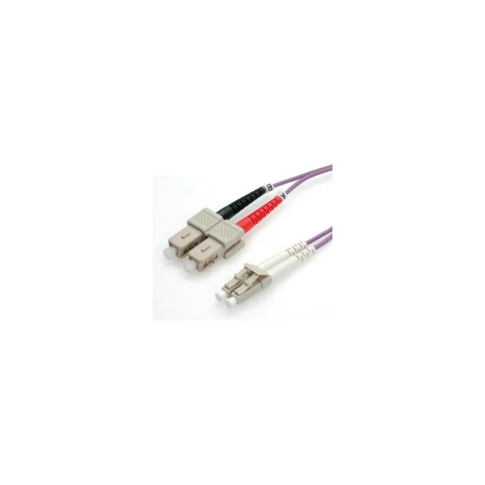 VALUE LWL-Kabel 50 125um OM4 LC SC violett 3m — image 1
