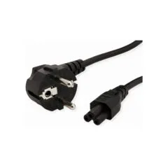 VALUE Netzkabel. 3pol. Notebook-Buchse. schwarz. 3 m