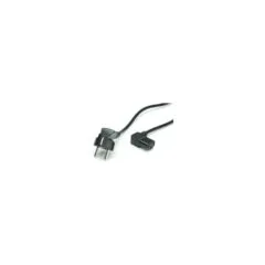 VALUE Netzkabel abgewinkelte IEC-Buchse schwarz 1.8m