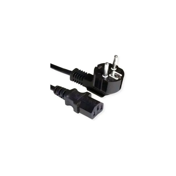 VALUE Netzkabel. gerade IEC-Buchse. schwarz. 3 m — image 1
