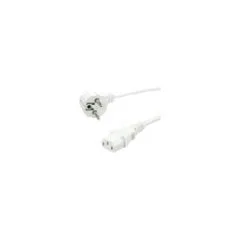 VALUE Netzkabel. gerade IEC-Buchse. wei. 0.6 m