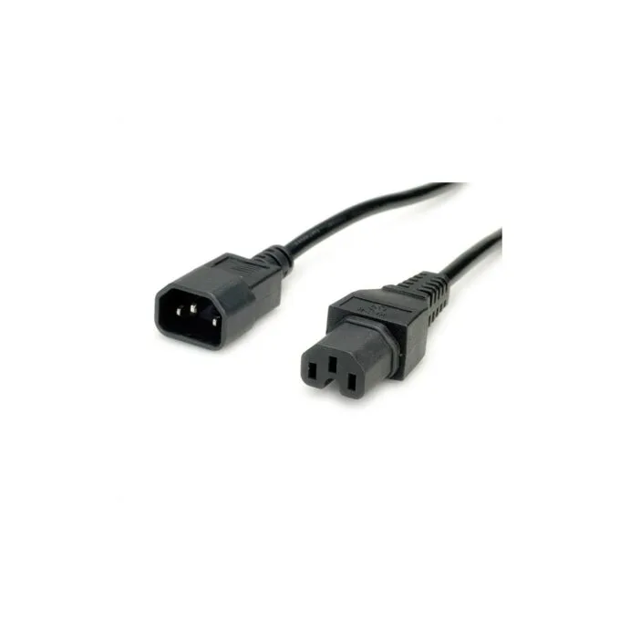 VALUE Netzkabel IEC320 C14 Stecker - C15 Buchse. H05RN-F. schwarz. 3 m — image 3