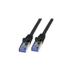VALUE Outdoor Patchkabel Cat.6A (Class EA) S FTP (PiMF), Massivdraht, LSOH, schwarz, 30 m