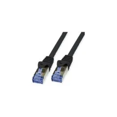 VALUE Outdoor Patchkabel Cat.6A (Class EA) S FTP (PiMF). Massivdraht. LSOH. schwarz. 50 m