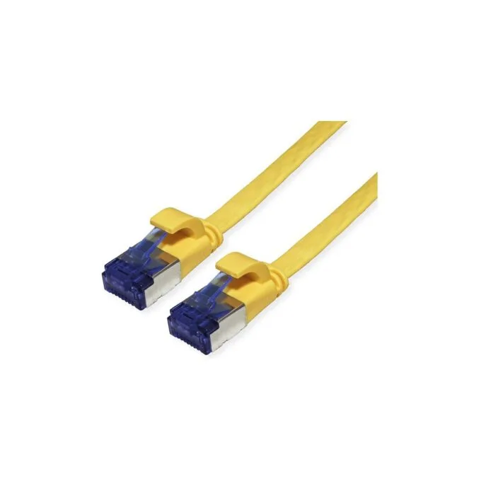 VALUE Patchkabel Cat.6A (Class EA) FTP, extra-flach, gelb, 3 m — image 1