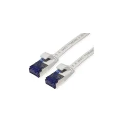 VALUE Patchkabel Cat.6A (Class EA) FTP. extra-flach. grau. 1 m