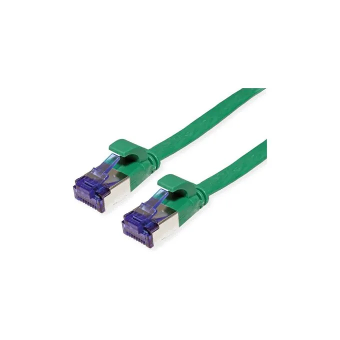 VALUE Patchkabel Cat.6A (Class EA) FTP, extra-flach, grn, 1 m — image 1