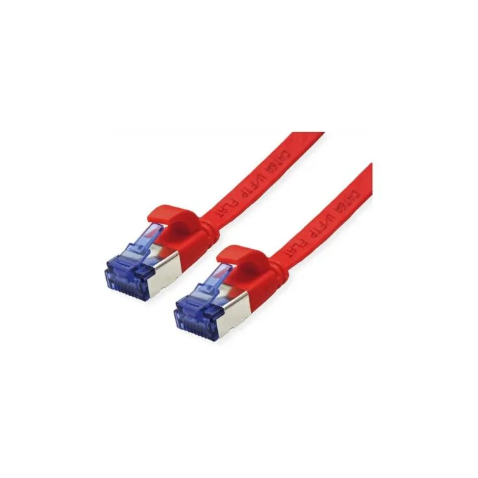 VALUE Patchkabel Cat.6A (Class EA) FTP. extra-flach. rot. 0.5 m — image 1