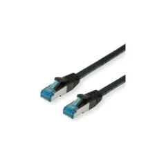 VALUE Patchkabel Cat.6A (Class EA) S FTP (PiMF). LSOH. schwarz. 0.3 m