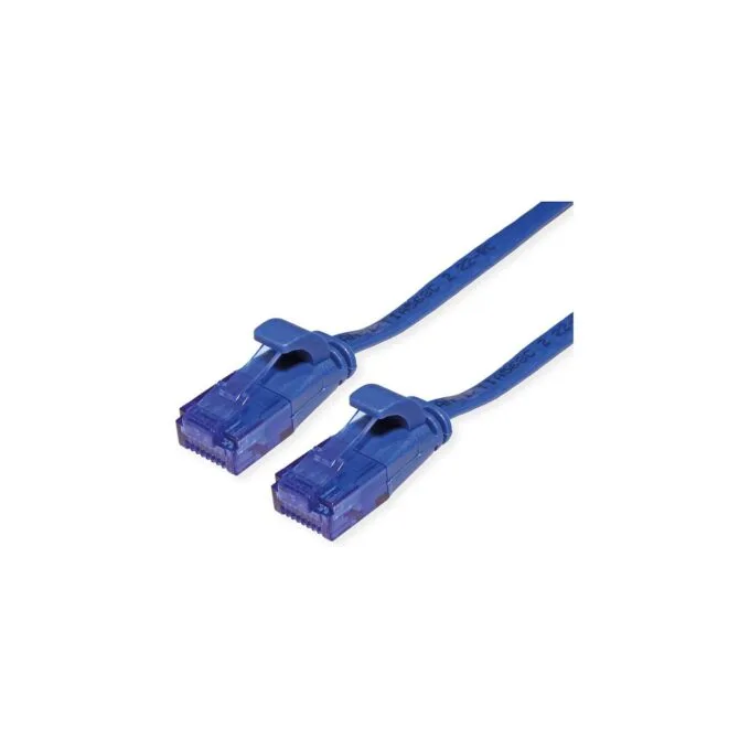 VALUE Patchkabel Cat.6A (Class EA) UTP. extra-flach. blau. 1.5 m — image 1